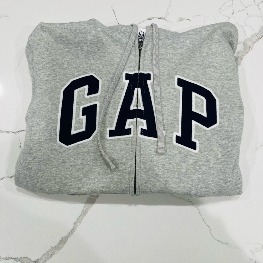 Gap Grey Zip-Up Small